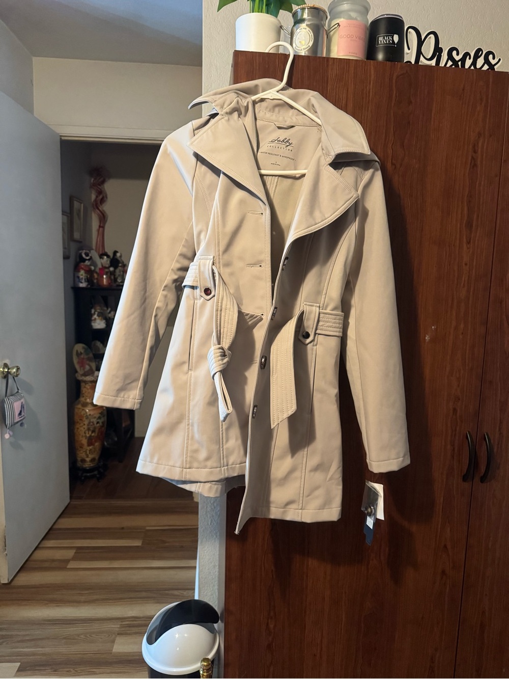 Shelby & Palmer Light Beige Trench Coat with Belt